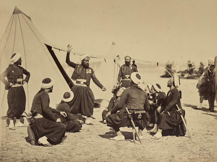 41. Зуавы в лагере Камп-де-Шалон Наполеона III
