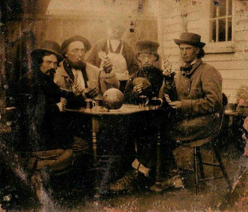 1. Игра в карты под выпивку, 1850