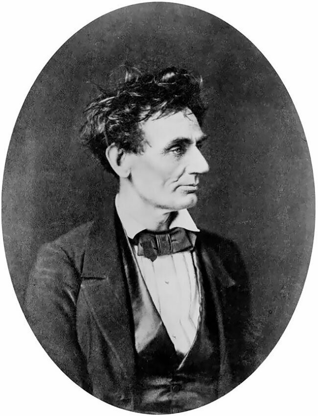 35. Авраам Линкольн перед назначением в Сенат в Чикаго, штат Иллинойс, 28 февраля 1857 года