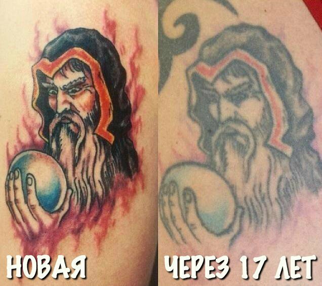 Было — стало: как стареют татуировки