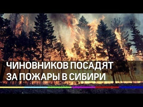 Из-за пожаров в Сибири чиновникам грозит тюрьма 