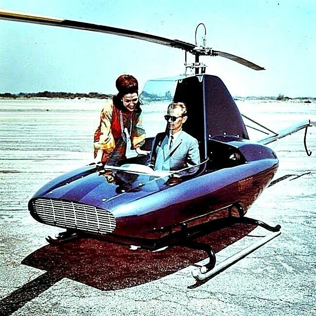 12. Прототип Schramm Javelin - одноместный вертолет с алюминиевым корпусом, разработанный BJ Schramm, 1964