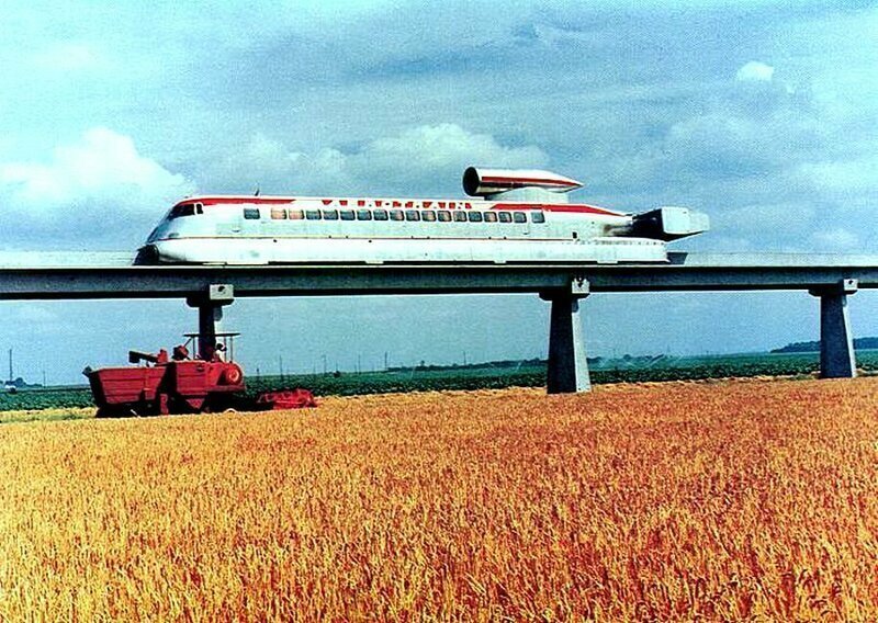 1. Проект Aérotrain. Франция. 1965 год.