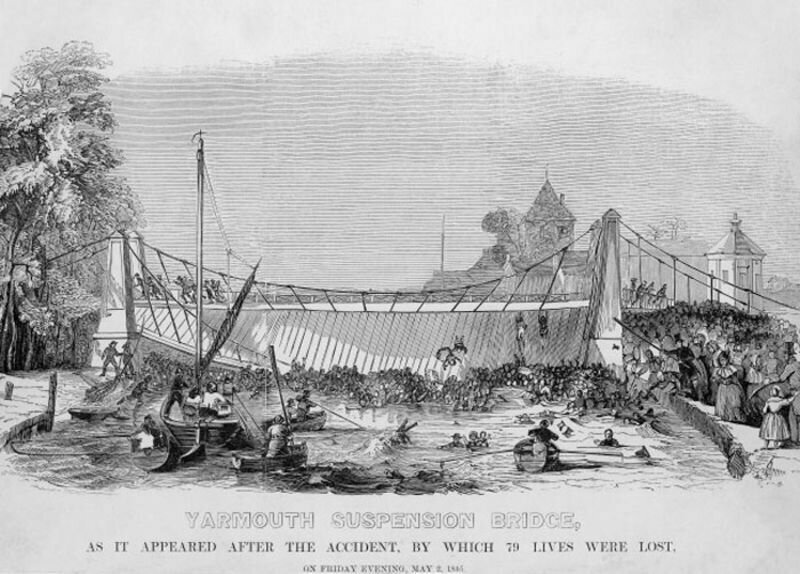 Мост Ярмут, Грейт-Ярмут, Англия, 2 мая 1845 года