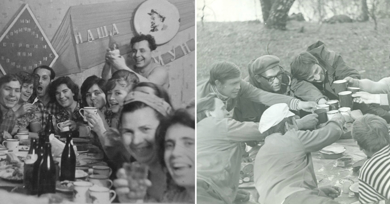 Фотографии советского застолья