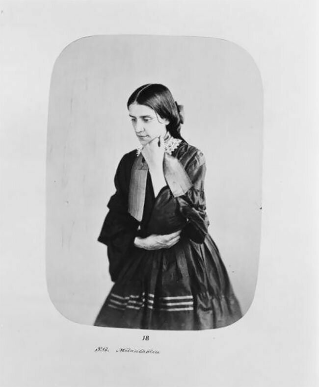 Сара Гарднер, 26-летняя служанка, была госпитализирована в Бетлем в 1857 году с "тяжелой депрессией"