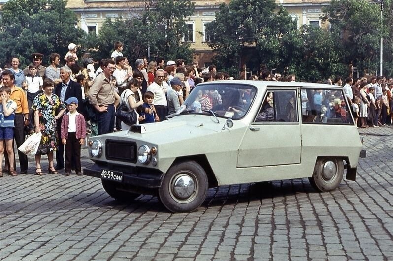 1986 год. Парад старинных и самодельных автомобилей