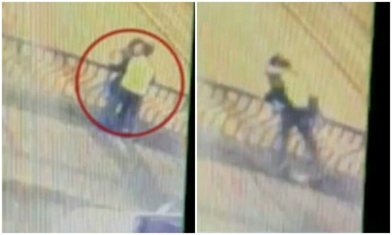 В Перу влюбленная пара упала с моста во время поцелуя