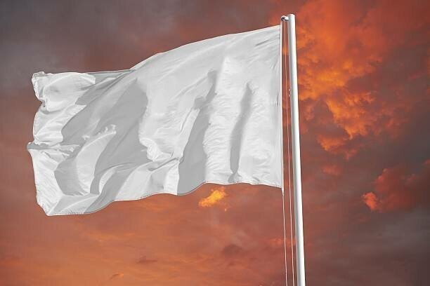 Первые упоминания о белом флаге