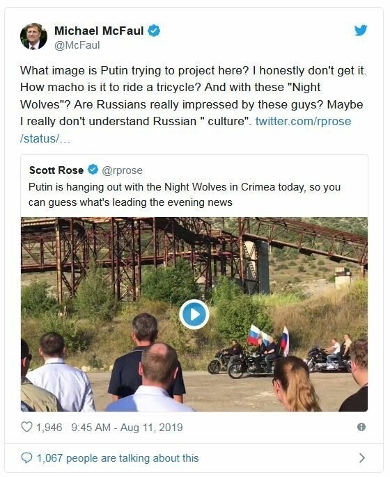 "Так держать!". Путин на крымском байк-шоу - реакция в мире