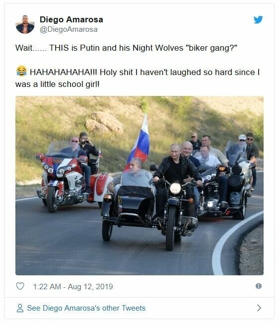 "Так держать!". Путин на крымском байк-шоу - реакция в мире