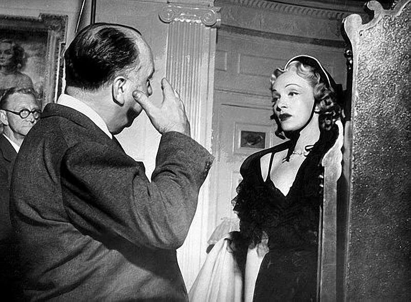 С Марлен Дитрих на съемках фильма «Страх сцены», 1950 год.