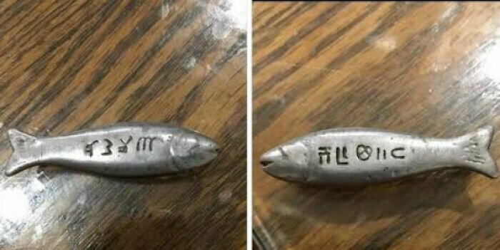 21. "Что это за рыба с иероглифами?"