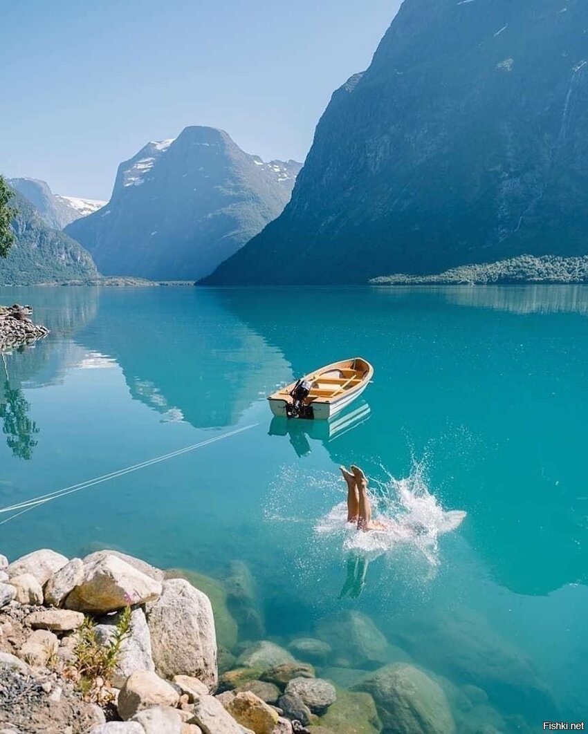 Норвегия, Озеро Ловатнет