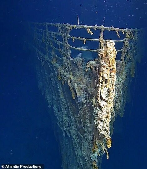 Так выглядит борт "Титаника" в настоящее время