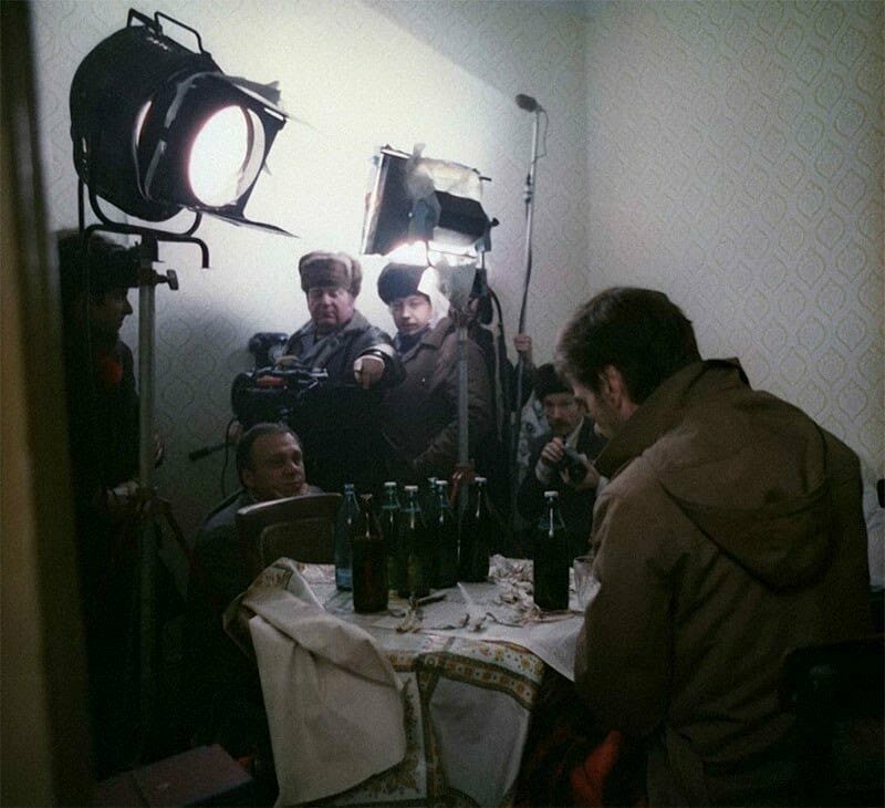 На съёмках фильма Москва слезам не верит, 1979 год 