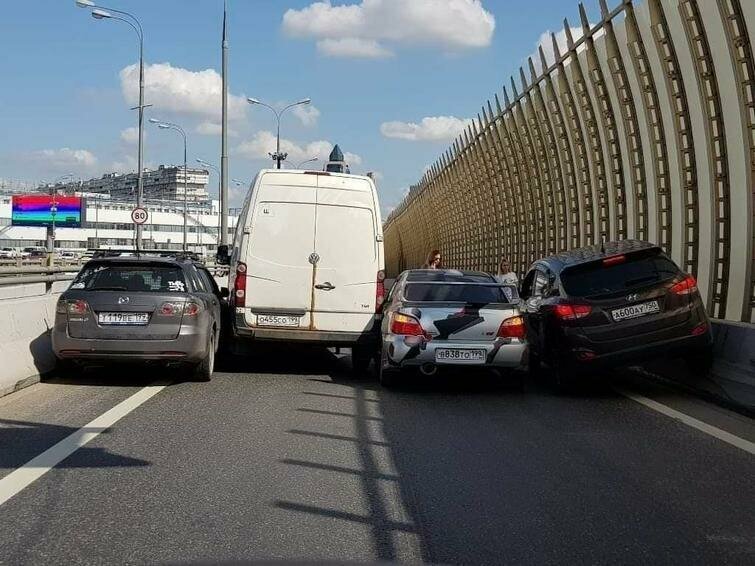 А в Москве как всегда пробки