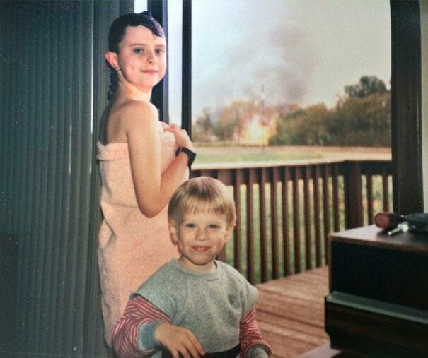 "Нас с братом сфотографировали на фоне пожара, но мы даже не знали, что происходит у нас за спиной"