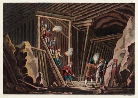 Действующие рудники в XVII столетии были чрезвычайно опасным местом. Заброшенных шахт люди тем более избегали и их нередко использовали преступники для сокрытия улик.