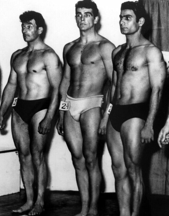 Шон Коннери на конкурсе "Мистер Вселенная" в 1953 году