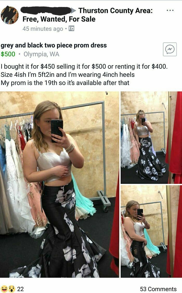 17. Купила платье за 450 долларов, а продает за 500