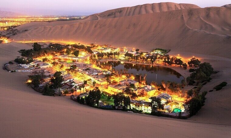 Перу. Оазис в пустыне