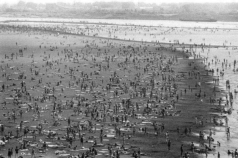 Пляж на реке Вятка, Киров, 1980-е