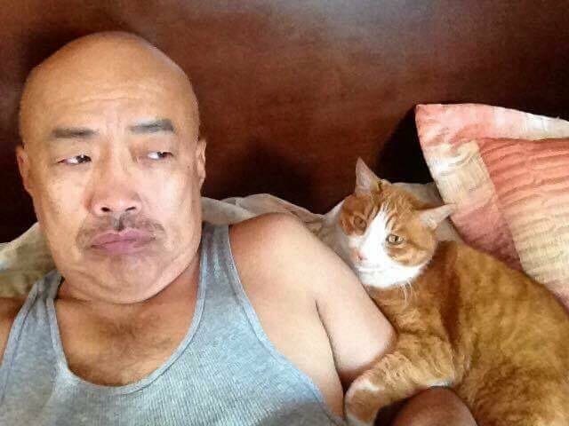 10. «Мой папа ненавидит котов. Он прислал мне это фото, пока присматривал за моим котом»
