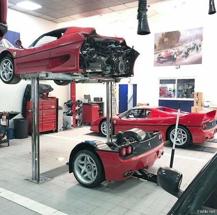 Замена сцепления в Ferrari F50