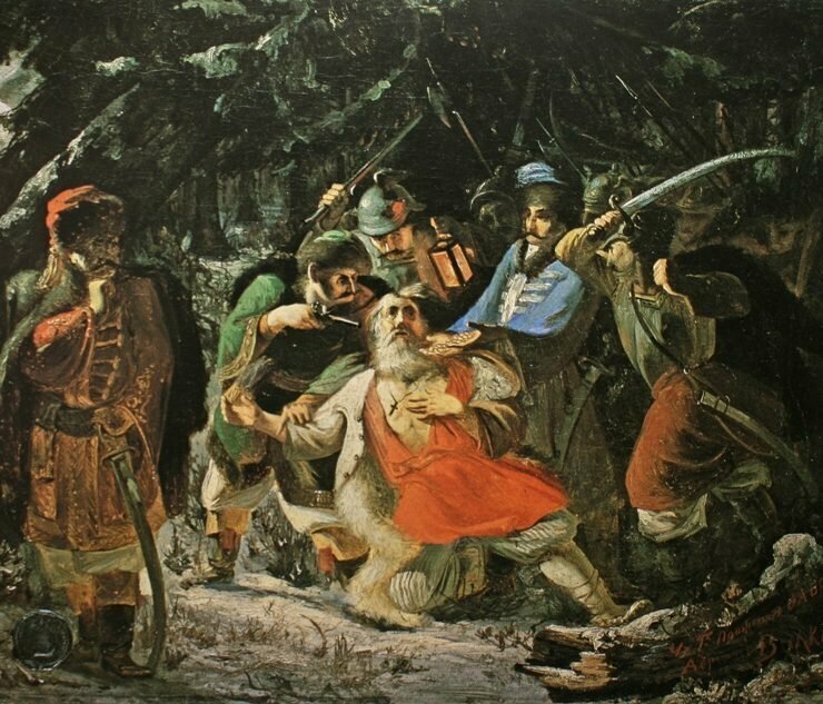 14. Адриан Волков. Смерть Ивана Сусанина. 1855