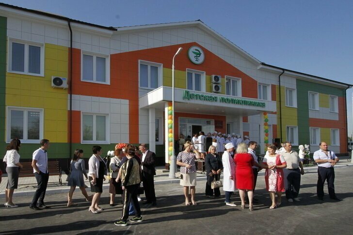 В Усмани Липецкой области состоялось открытие новой детской поликлиники