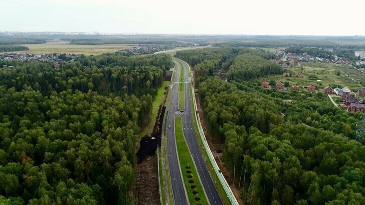 Открыта новая дорога от Калужского шоссе с выходом до ТПУ «Остафьево»
