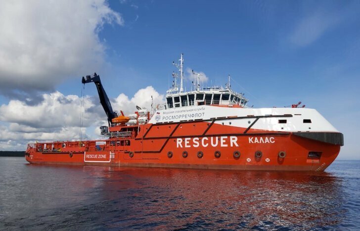 Аварийно-спасательное судно «Калас» успешно прошло ходовые испытания