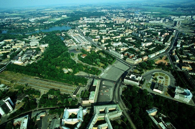 Калининград с воздуха, 1994 год, Россия