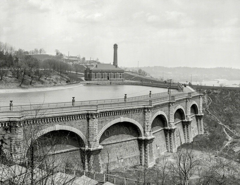  Водохранилище в Эден Парке в Цинциннати (штат Огайо), 1904 год.