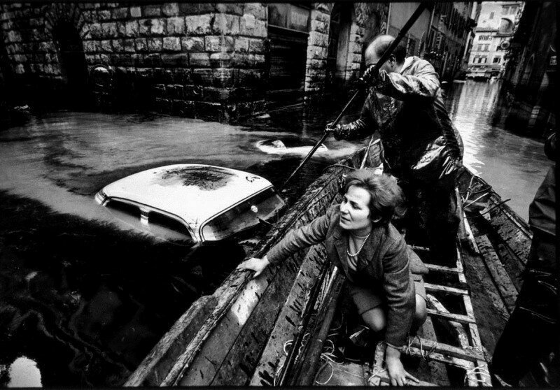 Великое наводнение во Флоренции, Италия, 1966 г.