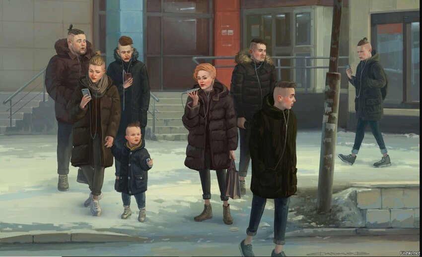 Жизнь в России глазами художника Михаила Вачаева