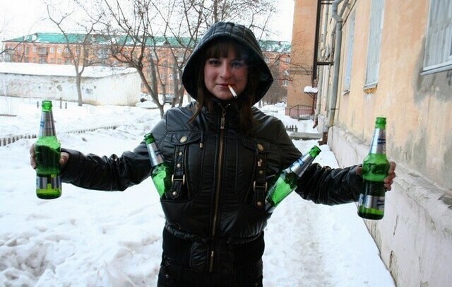 Плохо когда женский пол пьет