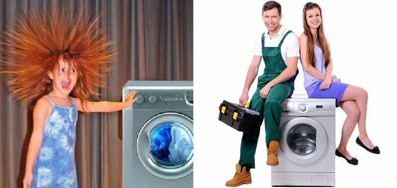 Почему стиральная машинка бьет током: 2 основные причины