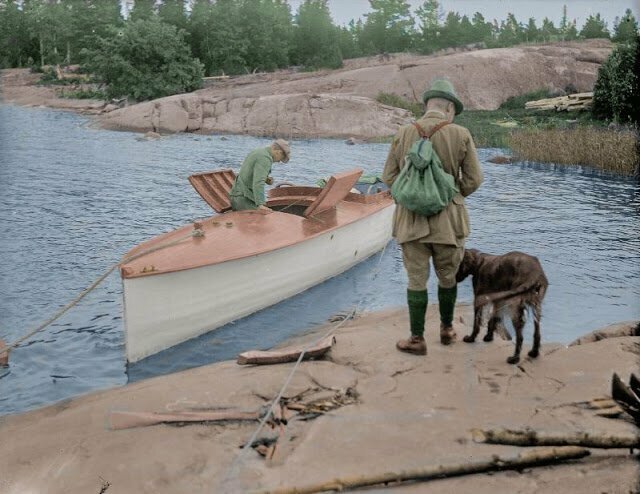 Подготовка к отъезду, где-то на южном финском архипелаге, примерно 1920-е гг.