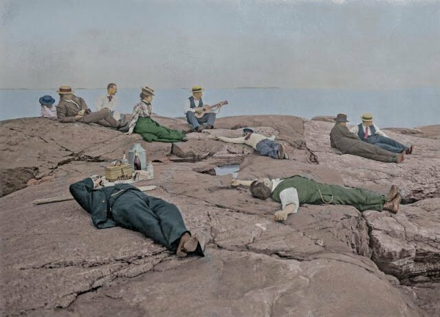 Пикник на архипелаге Хельсинки,  ок. 1900 г.