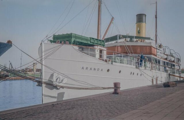 Грузовое и пассажирское судно S/S Aranda в Хельсинки, 1931 г.
