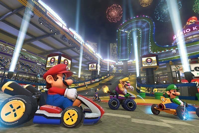 22. Mario Kart 8 (2014) — соревновательные гонки на маленьких картах с персонажами из игр Nintendo