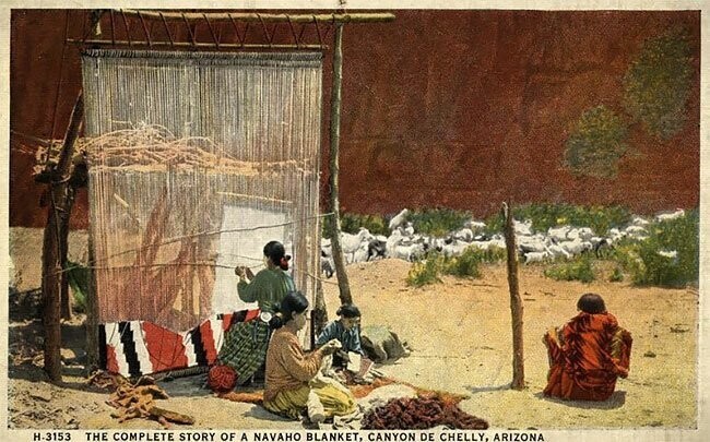 Одеяло навахо, Каньон-де-Шей, Аризона, 1915