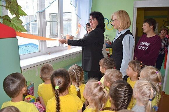 4. Торжественное открытие окна в детском саду Коми
