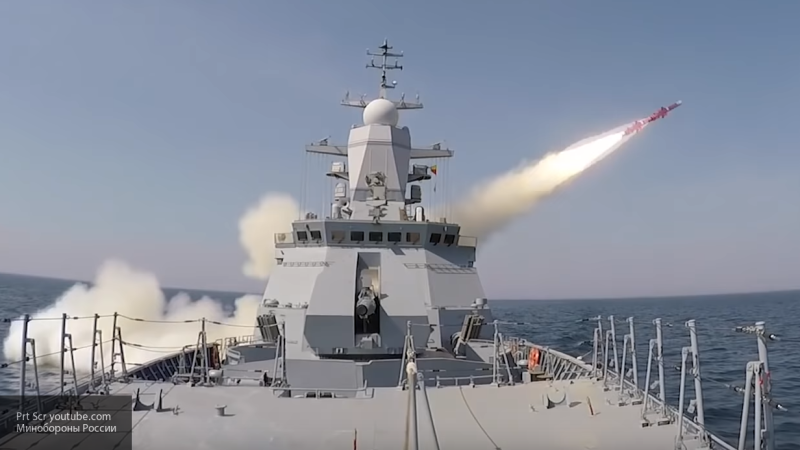 Видео с поражением наводной цели в Японском море крылатой ракетой Х-35