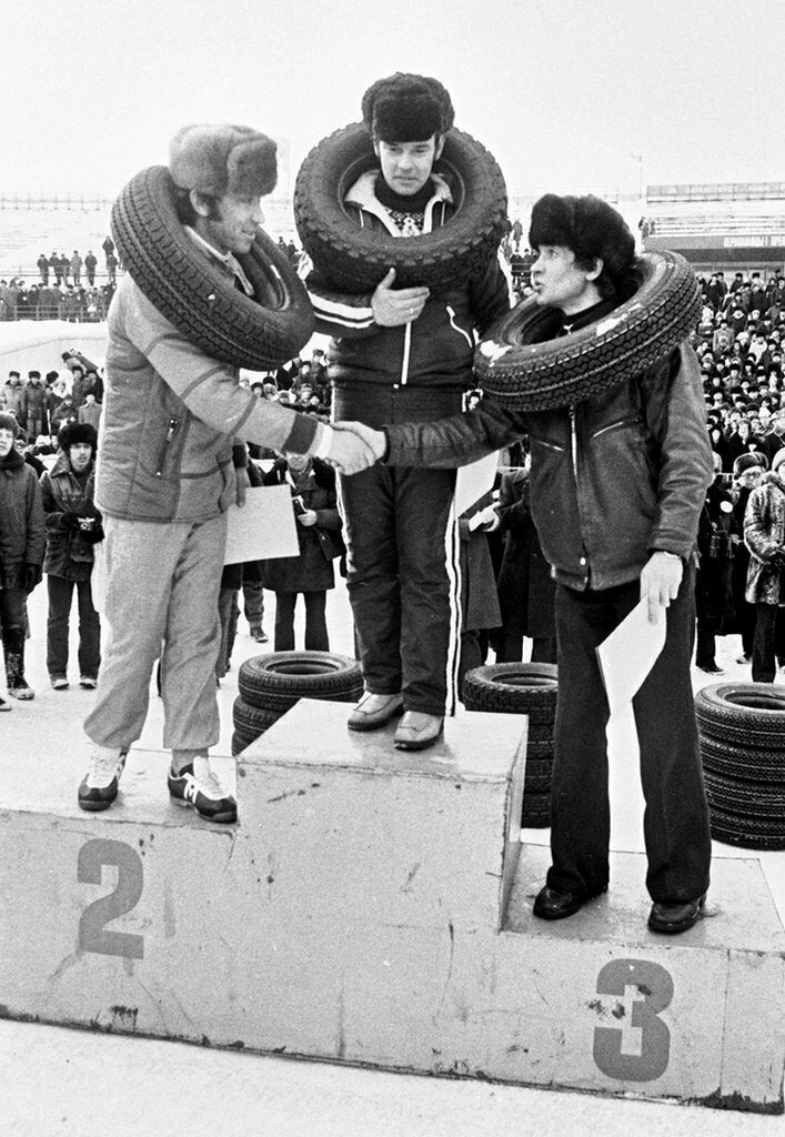  Соревнования автогонщиков АЗЛК, СССР, 1982 год. 