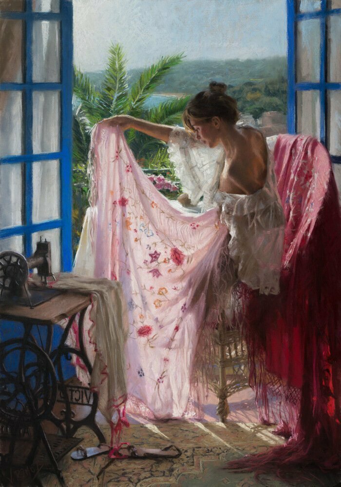 Нежная красота женщины в картинах Висенте Ромеро Редондо