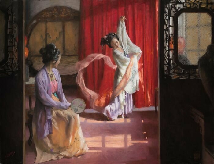 Нежная красота женщины в картинах Висенте Ромеро Редондо