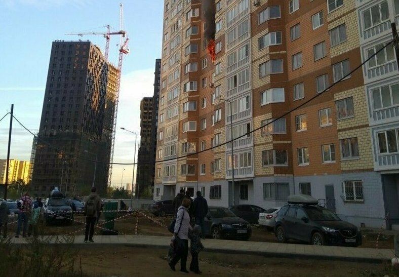 Москвичка выскочила с седьмого этажа спасаясь от пожара и выжила
